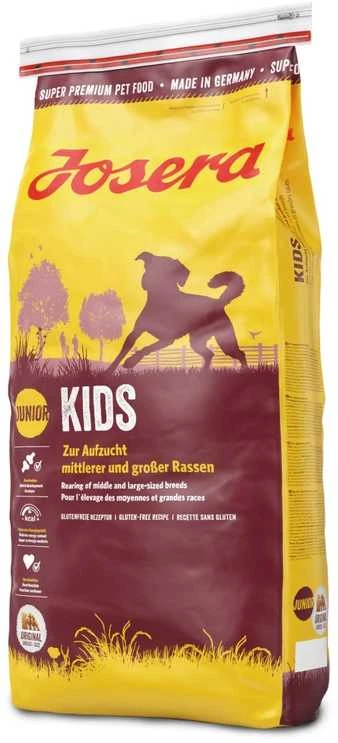 Josera Kids sausas pašaras jauniems šunims su paukštiena, 12,5kg