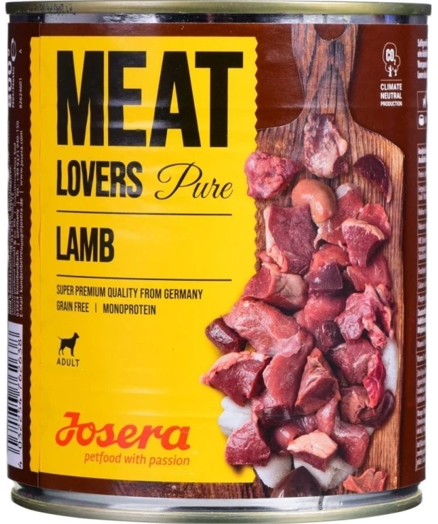 Josera Meatlovers Pure ėriena maistas mokra šunims 800g (30003903)