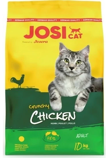 JosiCat Crunchy vištiena sausas pašaras katėms su vištiena, 10 kg
