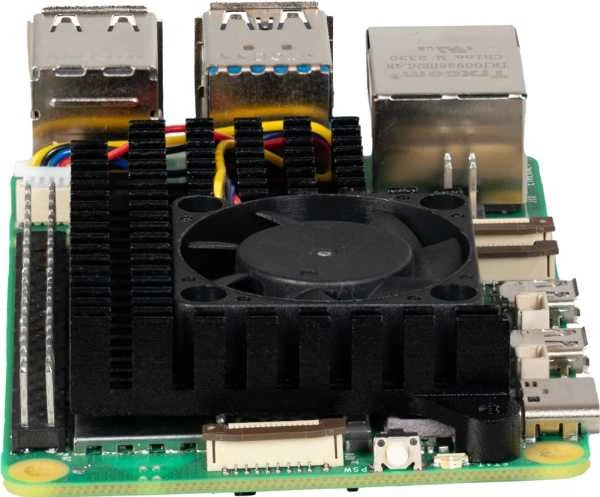Raspberry Pi 5 aušintuvas su ventiliatoriumi