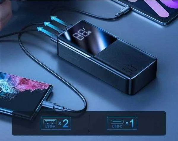Išorinė baterija Power Bank Joyroom JR-QP193 22.5W 30000mAh juoda