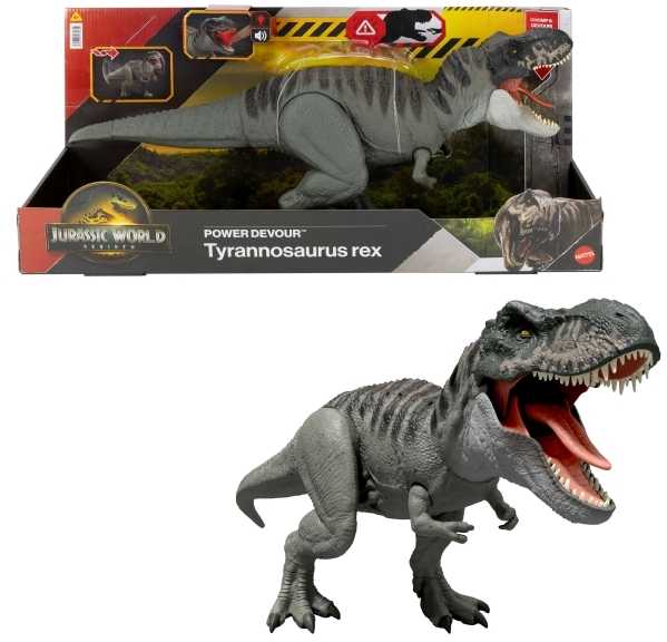 Mattel Juros periodo pasaulio atgimimo ypatybė: tiranozauras Rexas