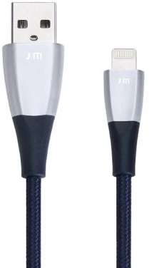 Just Mobile ZinCable Lightning cable 1.5m - Juodas/Sidabrinis