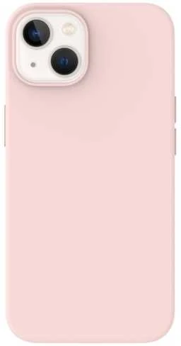 Just Mobile TENC silikoninis dėklas, skirtas „iPhone 14“ (taip pat tinka „iPhone 13“ baziniam modeliui) – rožinis
