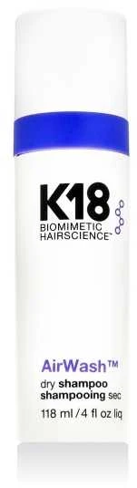 K18 AirWash Neaerozolinis sausas šampūnas, 118 ml