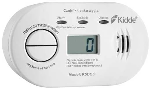 Anglies monoksido jutiklis Kidde K5DCO