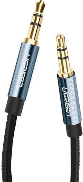UGREEN mini lizdas 3.5 mm AUX kabelis 1.5 m mėlynas