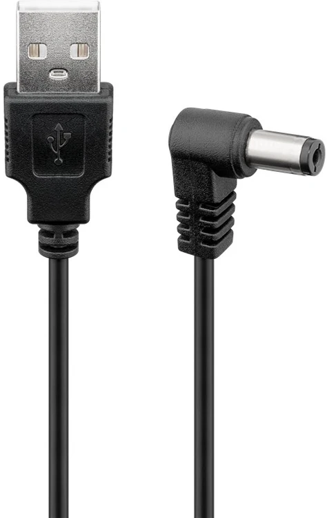 USB maitinimo laidas - DC kištukas 5,5x2,5 Goobay 0,5m