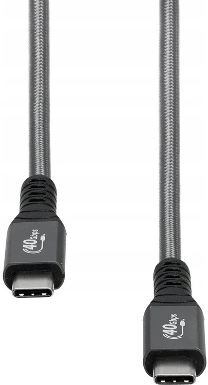Kabelis USB ProXtend USB-C - USB-C 0.5 m Pilka (USB4 Cable Gen. 3x2 40Gbps)