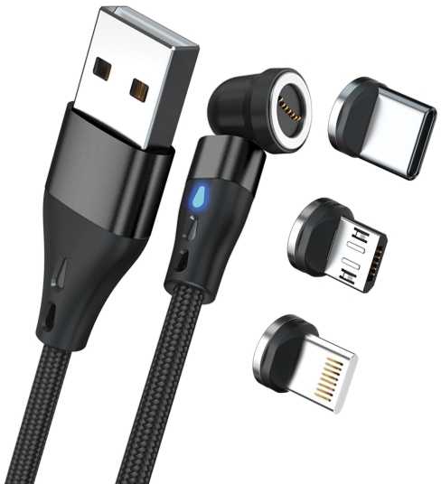 Kabelis USB Realpower USB-A - USB-C 1 m Juodas (439631)