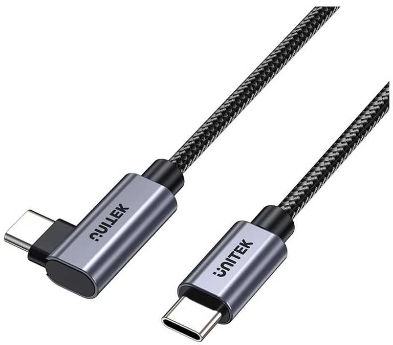 Unitek USB-C laidas, 90° kampu, PD100W, 5m