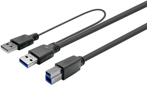 Vivolink PROUSB3AB7C-DUAL, 7 m, USB A, USB B, USB 3.2 Gen 1 (3.1 Gen 1), Juoda