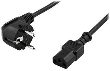 Kabelis DELTACO kampinis CEE 7/7 į tikrai IEC 60320 C13, 7m / DEL-111C