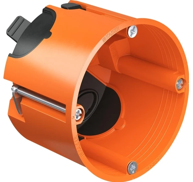 Kaiser Elektro 1 vt. dėžutė į gipsą su membranomis Kaiser K9264-22 (62mm gylio)