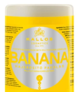 Drėkinanti kaukė plaukams su vitaminų kompleksu Kallos BANANA Fotifying Hair Mask 1000 ml