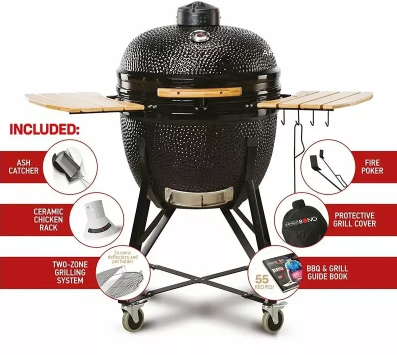 Kepsninė KAMADO BONO LIMITED 64cm su 6 priedais