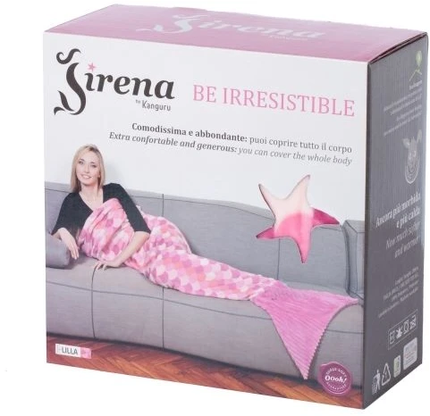 KANGURU Sirena Havfrue Pledas/Raštas Rožinis