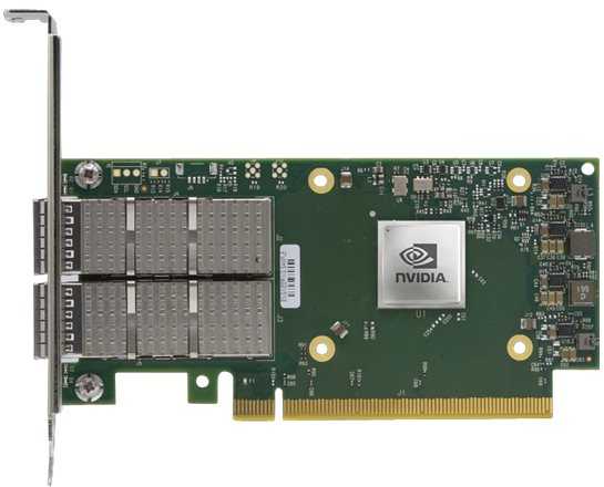 Nvidia ConnectX-6 Dx EN, Vidinis, Laidinis, PCI Express, Šviesolaidis, 100000 Mbit/s, Žalia, Pilka