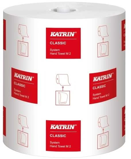 Popieriniai rankšluosčiai KATRIN Classic System M2, rulone, 160m, 2 sl., mišrus pluoštas