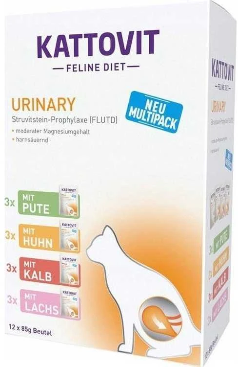 Drėgnas Kačių Maistas - Kattovit Feline Diet Urinary, Mėlynas