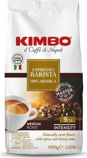 Kavos pupelės KIMBO Espresso Barista, 1kg 100% Arabica
