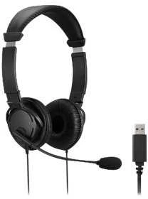 Ausinės Kensington HiFi USB su mikrofonu ir VC