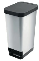 Keter Šiukšliadėžė CEP SU PEDALU, 45 l, pilka sp.
