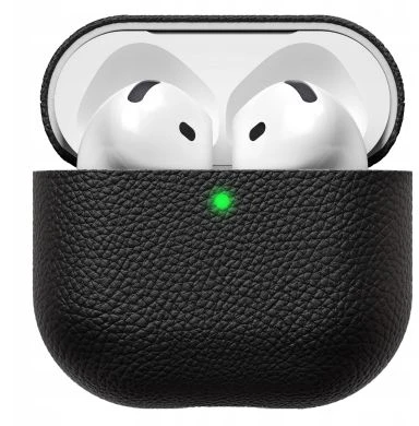 „KeyBudz Artisan“ serijos odinis dėklas, skirtas „AirPods“ (4-osios kartos), juodas