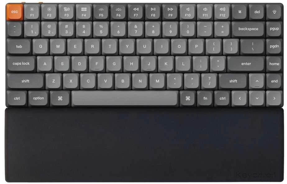 Pelė Keychron Silicone Palm Rest PR56 75% (306 x 77 x 8 mm) Atrama Riešui