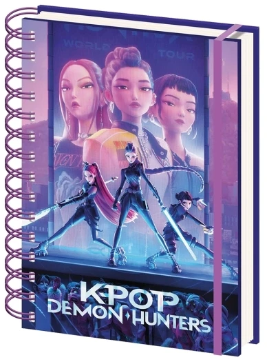 Kids Euroswan Užrašų knygelė spirale A5 k-pop demon hunters