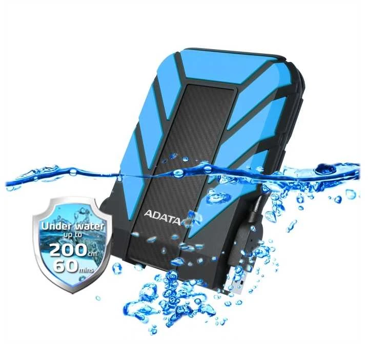 ADATA HD710P 1000 GB, 2.5", USB 3.1 (atgal suderinama su USB 2.0), Mėlyna