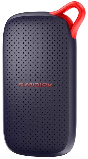Kietasis diskas Dysk zewnętrzny SSD SanDisk Portable SSD (V3) 2 TB USB Type-C 3.2 Gen 2 (3.1 Gen 2) Granatowy (marynarski), Raudona (SDSSDE31-2T00-G25)