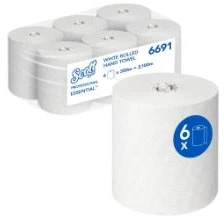 Kimberly-Clark Scott Essential - Ręcznik do rąk w roli, dł. 350 m - Baltas
