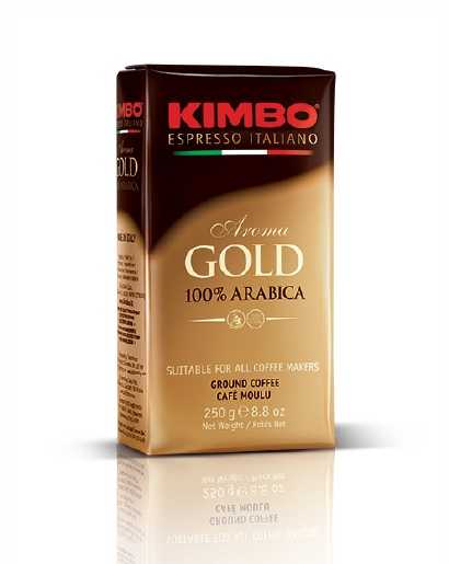 Kimbo Aroma Gold 100% Arabica 250 g Kavos milteliai