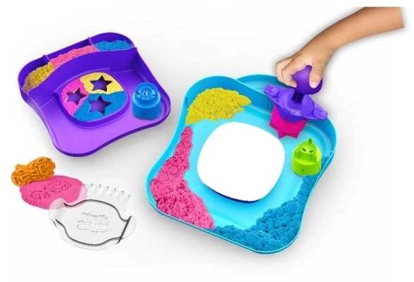 Kinetic Sand KINETINIS SMĖLIS Rinkinys „SquishMotion“