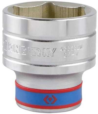 KING TONY NASADKA KRÓTKA 1/2" 14mm x 38mm 6-KĄTNA CHROM