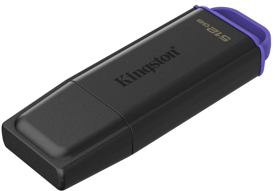 Kingston Technology DataTraveler 512GB Portable USB 3.2 Gen 1 Exodia Juodas/Violetinė