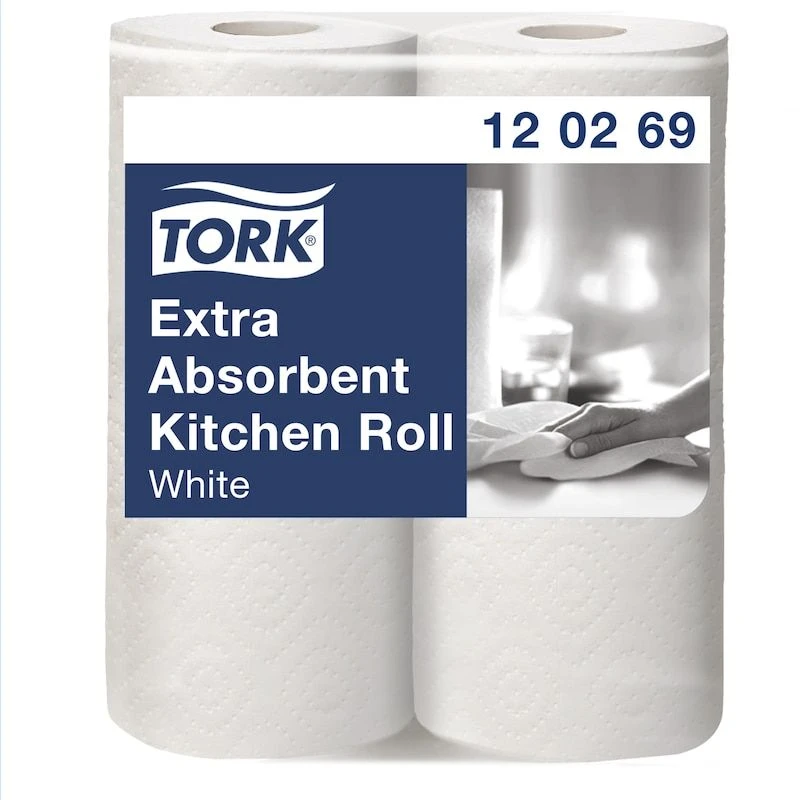 Tork „Staples PREMIUM“ virtuviniai rankšluosčiai, 23 cm x 15,36 m, balta, 2 vnt. pakuotė