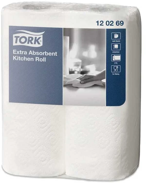 Tork „Staples PREMIUM“ virtuviniai rankšluosčiai, 23 cm x 15,36 m, balta, 2 vnt. pakuotė