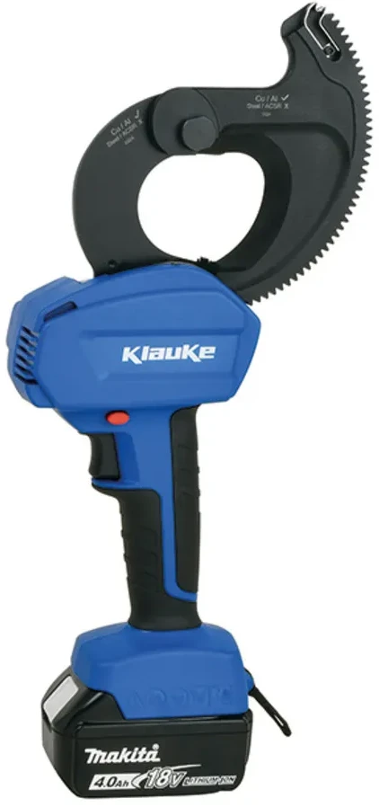 Klauke EMS55CU kabelių karpymo įrankis 50 mm Cu/Al, Makita 18 V 4.0 Ah Li-Ion