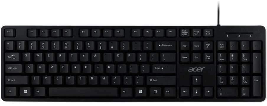 Klaviatūra ACER COMBO 100 su laidu KB AKW900 + su laidu Pelė AMW920 Juodas NORDIC RETAIL PACK