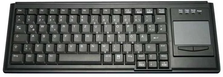 Cherry INDUSTRY 4.0 COMPACT ULTRAFLAT/TOUCHPAD Klaviatūra USB Juodas