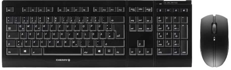 CHERRY B.Unlimited 3.0 klaviatūra Radijo dažnio belaidė Skandinaviškas Juoda