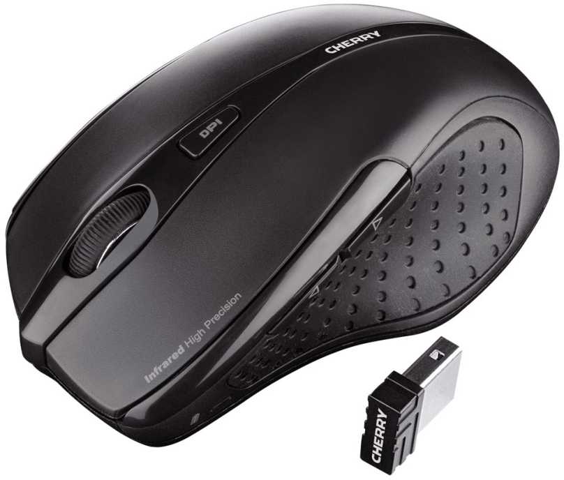 CHERRY DW 5100 klaviatūra Radijo dažnio belaidė Anglų (JAV) Juoda
