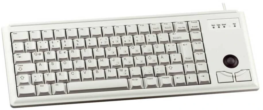 Klaviatūra CHERRY COMPACT Pilkas - TRACKBALL USB US LAYOUT EUR