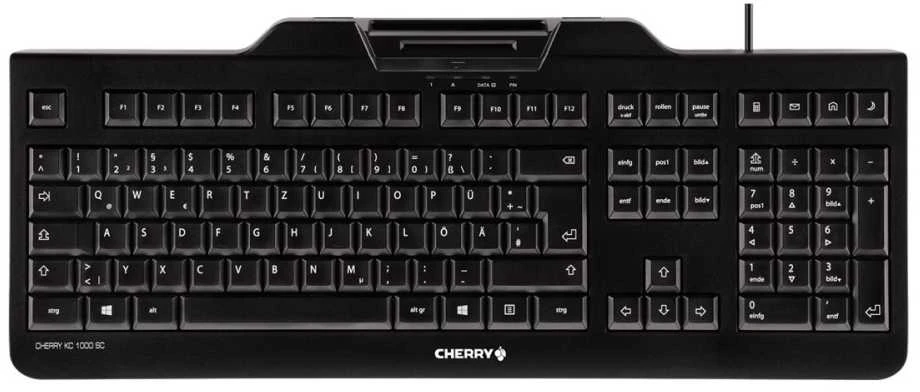 Cherry KC 1000 SC Klaviatūra AZERTY BE/Juodas