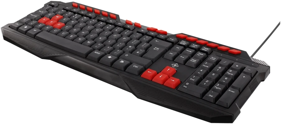 Klaviatūra DELTACO GAMING UK, USB, juoda / GAM-024UK