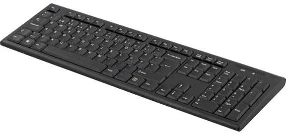 Deltaco Belaidė klaviatūra Nordic USB nanoimtuvas 10m diapazonas juodas