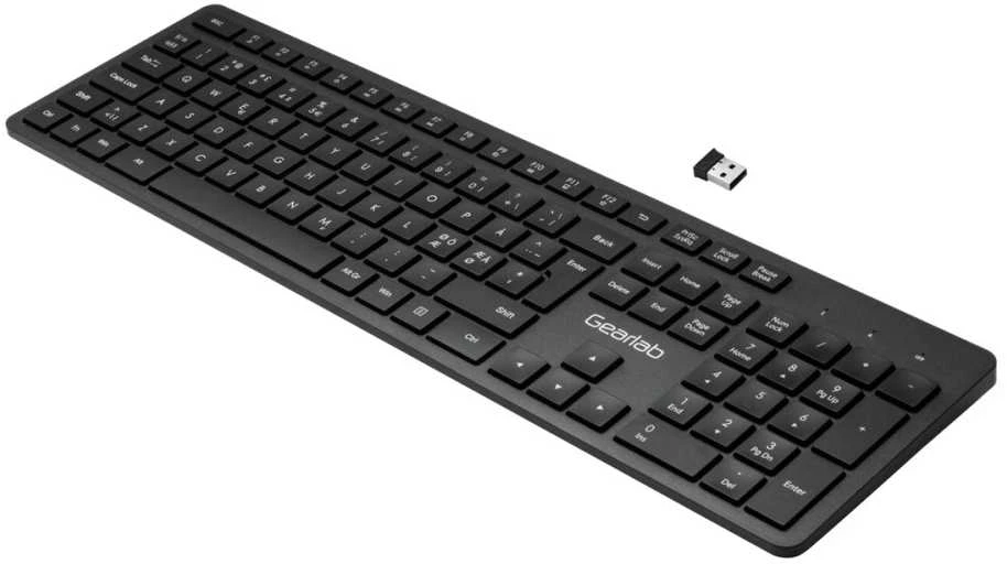 Klaviatūra Gearlab G220 Belaidė Nordic Juodas (GLB212102)