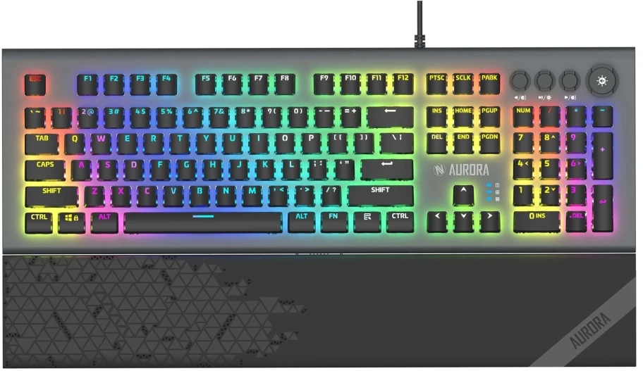 IBOX Aurora K-5 RGB su laidu USB Mechaninė klaviatūra